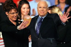 Republican John McCain Vice President Candidate Sarah Palin