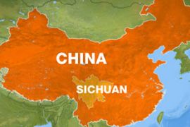 Al Jazeera map image - China Sichuan