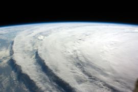 Hurricane Ike from space