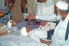 wounded Pakistani children