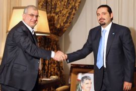 Saad al-Hariri with Mohammed Raad