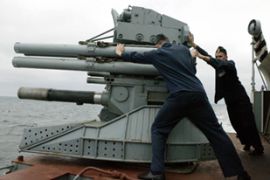 russia warship gun