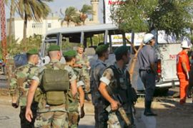 Lebanon troops Triploi blast