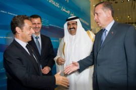 Sarkozy, Assad, al-Thani and Erdogan