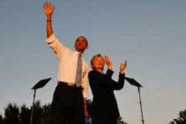 Hilary Clinton with Barack Obama