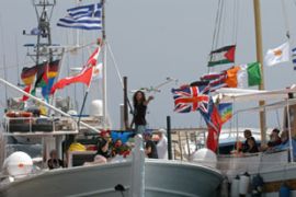 Free Gaza peace activists boat