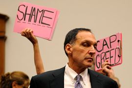richard fuld lehman brothers protesters US financial crisis hearing hill congressional