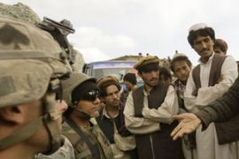 US troops Afghanistan villagers