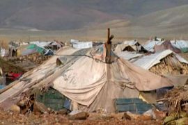 afghan refugee tents