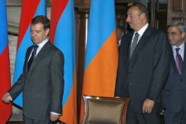 Russian and Azerbaijan presidents