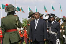 Rupiah Banda, sworn in as Zambia''s fourth president