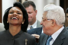 Mahmoud Abbas Condoleezza Rice
