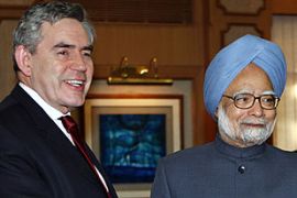 Gordon Brownn in India
