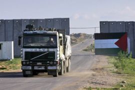 gaza truck supplies