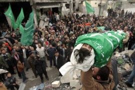 Funeral Israeli bombardment victim