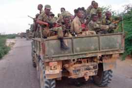 Ethiopian troops in Somalia