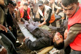 Palestinian wounded Israeli offensive Gaza
