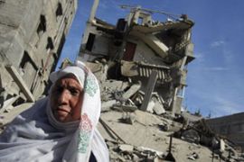 Gaza Palestinian rubble Israeli bombardment offesnive