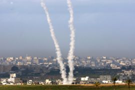 Rockets launched at Israel