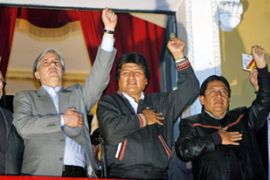 Bolivia's Morales cheers referendum vote