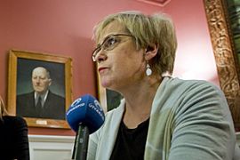 Iceland Foreign Minister Ingibjorg Solrun Gisladottir