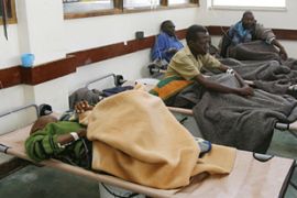 zimbabwe cholera hospital sufferers