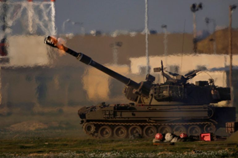 gaza israel army tank shelling hamas attack