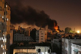 gaza strip Palestinians hamas explosion israel