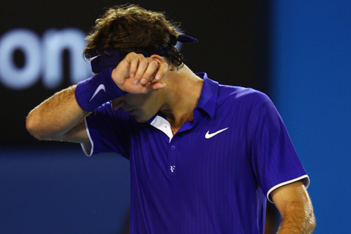 Federer sweat