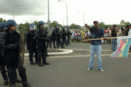 guadeloupe caribbean france protests violence pointe a pitre