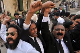 Pakistani anti-government lawyers