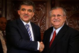 Jalal Talabani with Abdullah Gul