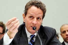 timothy geithner house financial services committee regulation wall street US treasury secretary