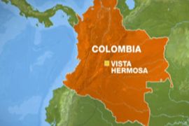 Colombia map Vista Hermosa