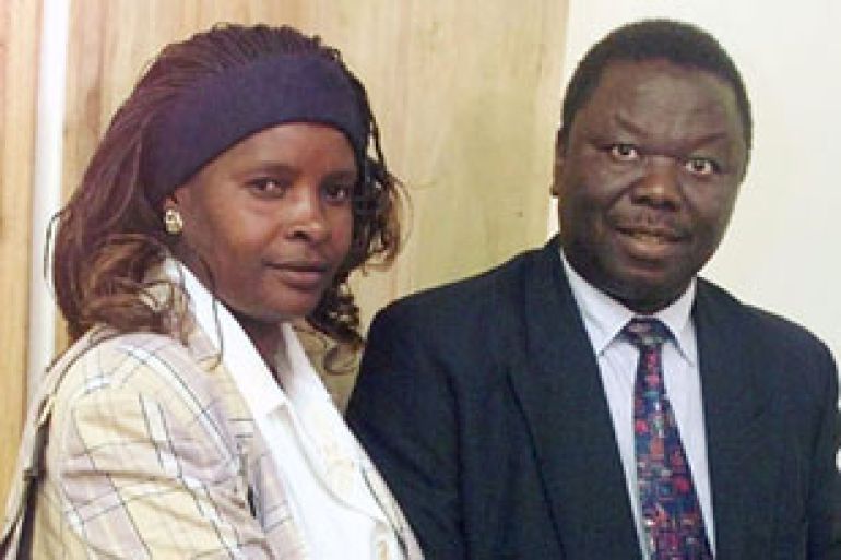 file pic of MDC leader and his wife Susan