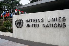 United nations office sign geneva switzerland US human rights