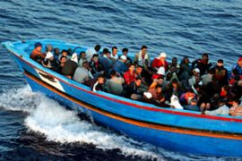 Illegal immigrants boat refugees
