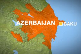 Map Azerbaijan Baku