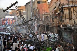 Peshawar bomb blast aftermath