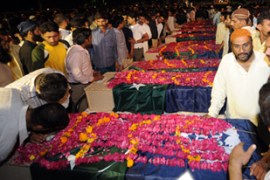 Lahore blast - funerals