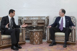 Bashar al-Assad and Ted Kaufman