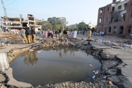 Lahore blast site morning after