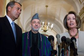 Hamid Karzai - US president - at US Congress