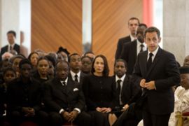 Sarkozy at Gabon leader''s funeral