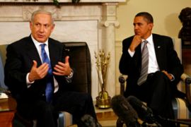 Binyamin Netanyahu, Israeli prime minister, and Barack Obama, US president
