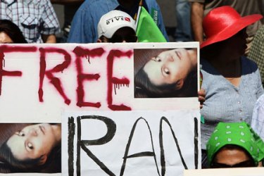 Iranian-American protesters