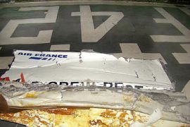 Wreckage of Air France flight
