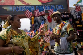 street seller merchandise barack obama ghana