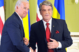 Joe Biden and Viktor Yushchenko