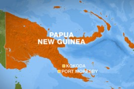 papua new guinea map kokoda